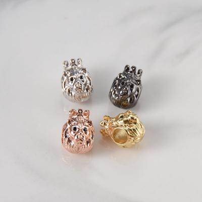 China 2021 Trendy Hot Monkey King Best Quality Cubic Zirconia Pave Spacer Bead Pave Diamond Spacer Beads for sale