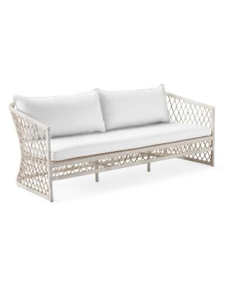 China Hot Sale Low Price Outdoor Weather Furniture Luxurious Crisscross Rattan High Quality Sofa Set Suitable for sale