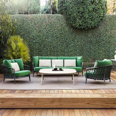 China Weather Resistant Luxury Manufacturer Direct Rattan Garden Sofa Set Modern Design Outdoor Furniture Patio Furniture for sale