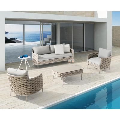 China Modern Design Modular Furniture Luxury Garden Sets Outdoor Couch Garden Furniture Set Rattan Sofa for sale