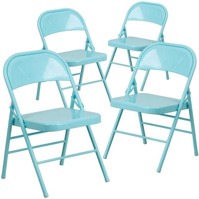 China Wholesale modern stackable metal commercial folding chair for wedding party events for sale