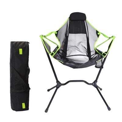 China Modern Outdoor Aluminum Ultralight Camping Rocking Folding Chair for Fishing Patio for sale