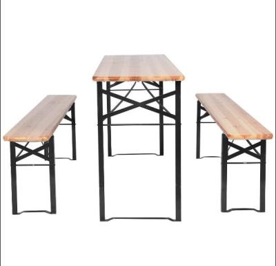 China Modern New Design Outside Fashion Beer Barrel Table And Bench Set for sale