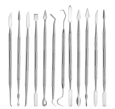 China Dental Lab Shape Cut Fully Stocked Kit Wax Carving Tools Household Stainless Steel Oral Set for sale