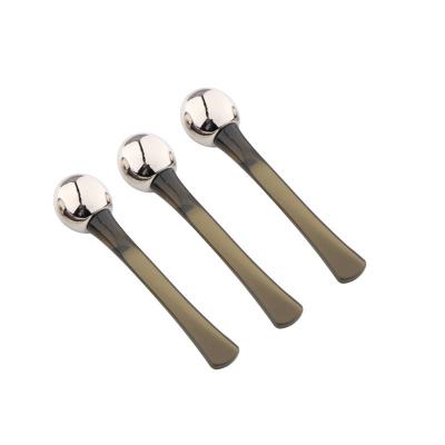 China 3D Face Cream Mask Spoon Face Roller Face Roller Beauty Tool Metal Eye Cream Massage Spoon for sale