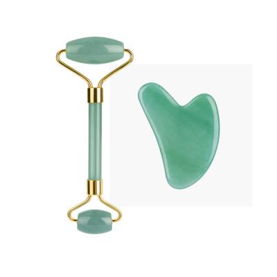 China Cheap Wholesale Price Green Aventurine Face Massager Jade Roller for sale