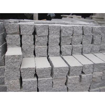 China Modern Cheap High Quality Natural G603 Slab Tiles Gray Granite Cubes Paving Stone for sale