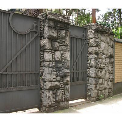 China Dark Gray Natural Culture Castle Stone Wall Panel of EUROPEAN Outdoor Exterior Decoration for sale