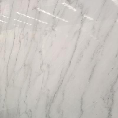 China EUROPEAN floor tile polished natural white marble stone slab for sale