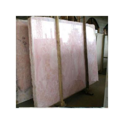 China EUROPEAN Chinese Natural Stone Marmor Floor Wall Tile Polished Pink Onyx Marble Slab for sale