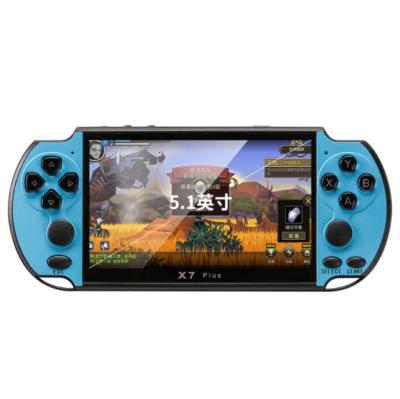 China Twin-Stick 8GB Rechargeable Portable Video Game Console 5.1 Inch HD X7Plus TV Classic Handheld Game Console for sale