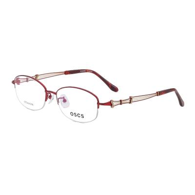 China New Prescription Design Trend Student Workplace Thin Eyeframe Glasses Frames Women No More New for sale