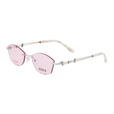 China Prescription customization temperament mature style rectangular custom monocle frames for women wholesale 2022 for sale