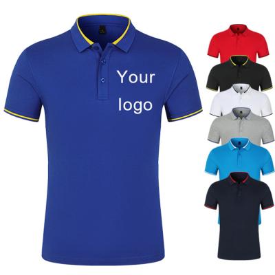 China Wholesale OEM Man T-shirt Fashion Custom 95% Polyester 5% Spandex Polo Shirt Men T-shirt Men T-shirt Golf Polo Shir Anti-wrinkle for sale