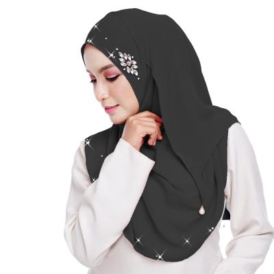 China Wholesale New Malaysia Arab fashion high quality stylish hijab scarf decoration girl hijab for sale