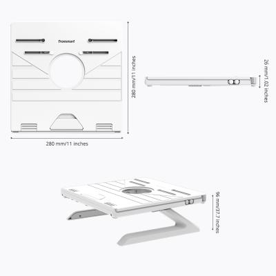 China Tronsmart D07 Multifunctional High Quality Laptop Stand Portable Foldable Adjustable Laptop Stand Light Weight with Pad - Black Non-slip Rubber for sale