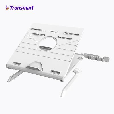 China Laptop Stand Out of Cardboard Tronsmart D07 Portable Foldable Adjustable Laptop Stand Easily to Keep Laptop with Ergonomic Design and White Cable Loop Storage for sale