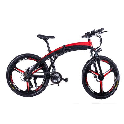 China 2022 high quality aluminum alloy electric bicycle NEW 26 inch e bike 250w36v9.6ah lithium battery electric folding mountain bike for sale