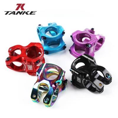 China 0 degree aluminum h 40mm colorful ultra light alloy short bicycle handlebar mount mountain bike column handlebar shorts for sale