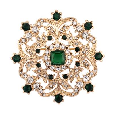 China ALLOY 2022 Latest Style Custom Rhinestone Brooch For Women 2022 Luxury Brooch for sale