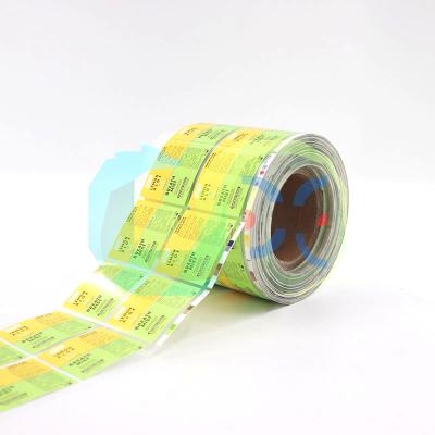 China Custom Roll Waterproof Sticker Transparent Coated Paper Printing Daily Packaging Bottle Body Printing Paste for sale