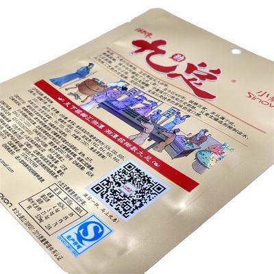 China Custom Printed Mylar Barrier Bags For Food Holographic Mylar Bag Packaging With Ziplock for sale