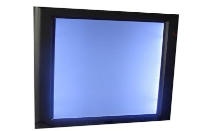 China Black / Blue Frameless Advertising LED Magic Mirror Light Box With Motion Sensor for sale