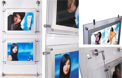 China Acrylic Crystal Led Backlit Light Box , A3 Advertising Panel Outdoor for sale