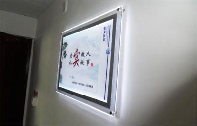 China Advertising Acrylic LED Light Box / LED Crystal Light Box for sale