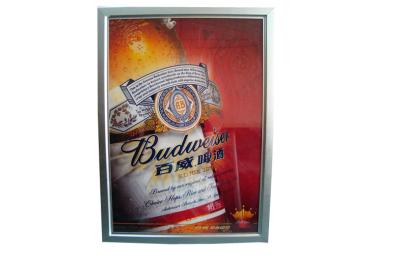 China High Resolution Slim LED Light Box Indoor Advertising Frameless With High Brightness for sale