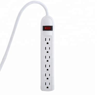 China Residential / General Purpose 6 Outlets USA Power Strip Power Bar Extension Socket For Indoor Use for sale