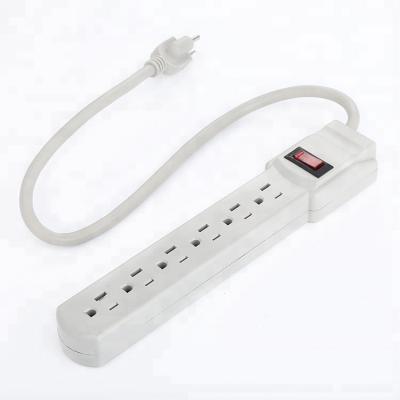 China High Quality Residential / General Purpose Extension 6 Way American Power Strips With 1.8 Meters Of Cord for sale