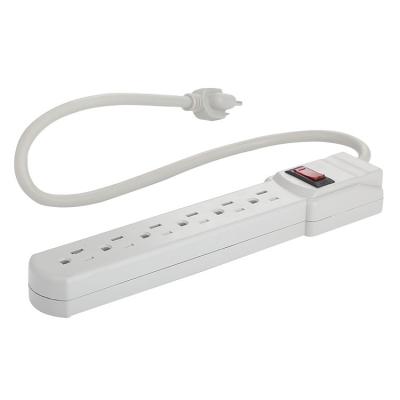 China Commercial 6 Outlet Surge Protector Power Strip, 6ft Rope, 790 Joules for sale