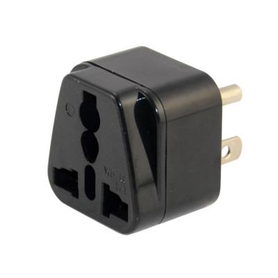 China Commercial UK to US adapter, UK to USA plug adapter converts UK 3 pin plug to America 3 prong grounded wall plug for sale