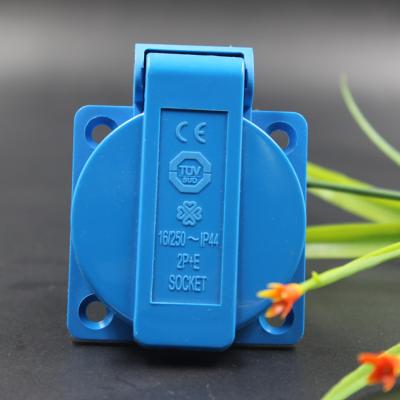 China Commercial European Waterproof 2 Terminal AC Power Female Socket E. - for sale