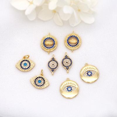 China TRENDY Eye Charm Charms Bracelet Charm For Jewelry Making for sale