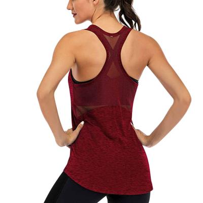 China Breathable Hot Sale Various Quality Promotional Goods Wearing Fitness Contrast Yoga Vest Women Top for sale