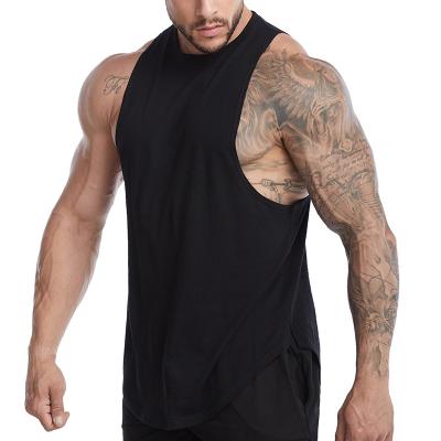 China Breathable Plain Dyed Men's Breathable Tank Top Fitness Sleeveless Shirt For Smooth Tank Top Bodybuilding for sale