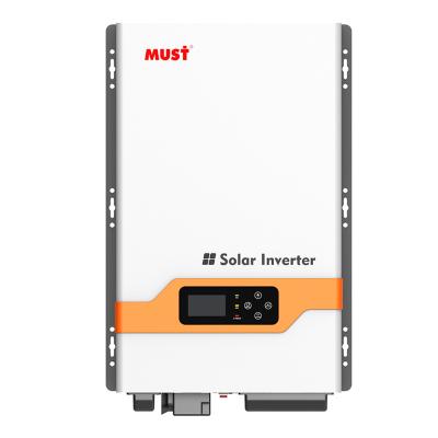 China MUST NEW PV3300TLV 48V 5KW 120VAC 240VAC 50HZ 60HZ Two Output Slot Solar Phase Inverter 376*296*747mm for sale