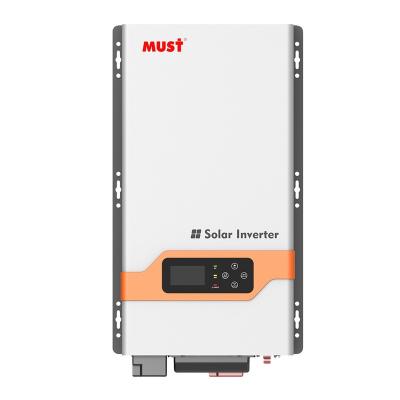 China Home Solar Power System MUST Power Frequency Inverter 3000W/5000W 124V/48V Solar Inverter Charger with 80A MPPT Charger Controller for sale