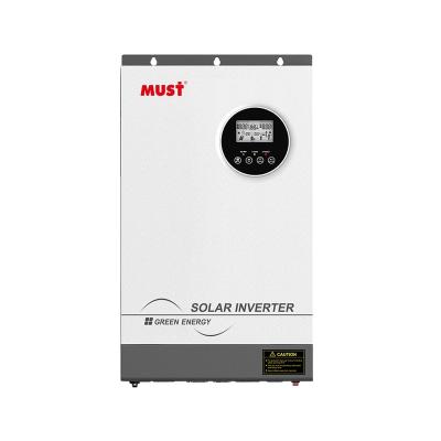 China MUST 3kw 5kw 10kw solar system mppt solar hybrid inverter three phase hybrid inverter 330*488*119 mm for sale