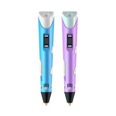 China Hotel Wholesale Children Creative LCD Screen Painting ABS 3D Pen Printing Draw Pencil for sale