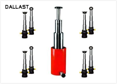 China 3 / 4 Stage Telescopic Hydraulic Ram / Single Acting Hydraulic Cylinders for Dump Truck for sale