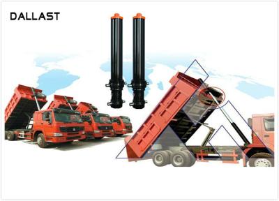 Китай Цилиндр трейлера сброса РоХС гидравлический, сваренные гидравлические цилиндры ввергает длинноходовое продается