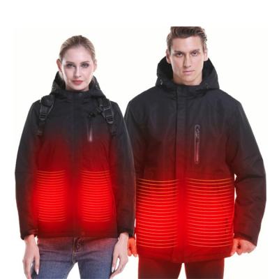 China Men's and women's winter clothing smart clothing padded cotton QUICK DRY USB electrically heated jacket winter warm filling coat for sale