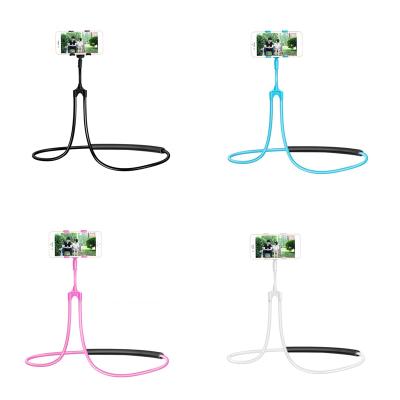 China Wholesale Universal Neck Phone Holder 360 Degree Rotating Lazy Mobile Phone Hodler Long Arm Support Gooseneck Car Adjustable Flexible Neck Bracket for sale