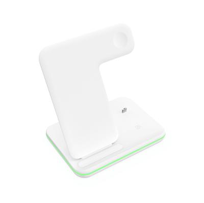 China Best Selling 15w Mobile Phone Fast Wireless Charger 3 in 1 Wireless Charging Stand with Desk Lamp for sale