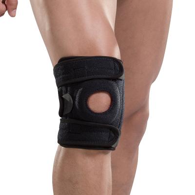 China Durable Hot Selling Basketball Kneecap Springs Adjustable Brace Neoprene Knee Support Open Knee Pads for sale