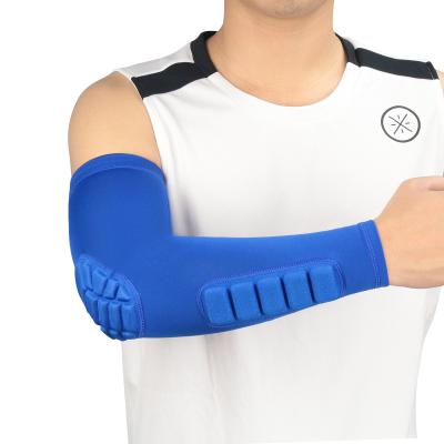 China Comfortable Breathe Free Professional Compression Arm Sheath Anti-collision Crashproof Elbow Arm Support Long Sleeves for sale