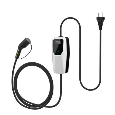 China Type 2 Ac Charger For Ev 7kW Portable 32A Adjustable EV Charging Station for sale